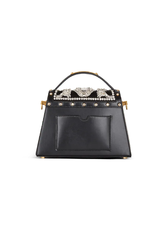 Balmain Handbags Women BBuzz Dynasty Bag In Embroidered Satin Black