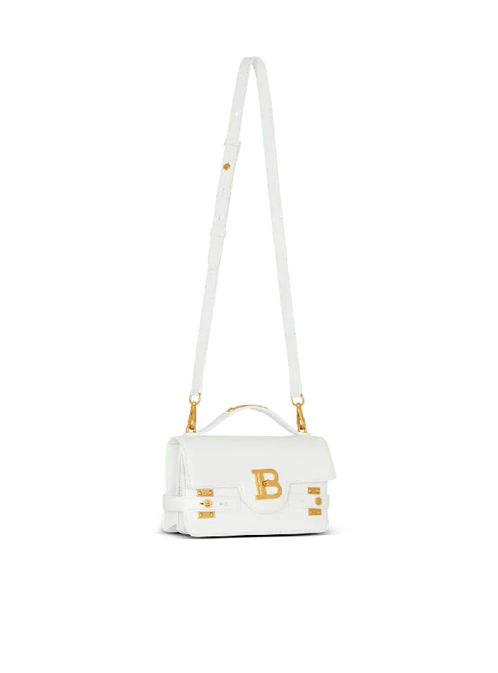 Balmain Handbags Women BBuzz Shoulder 24 Calfskin Bag White