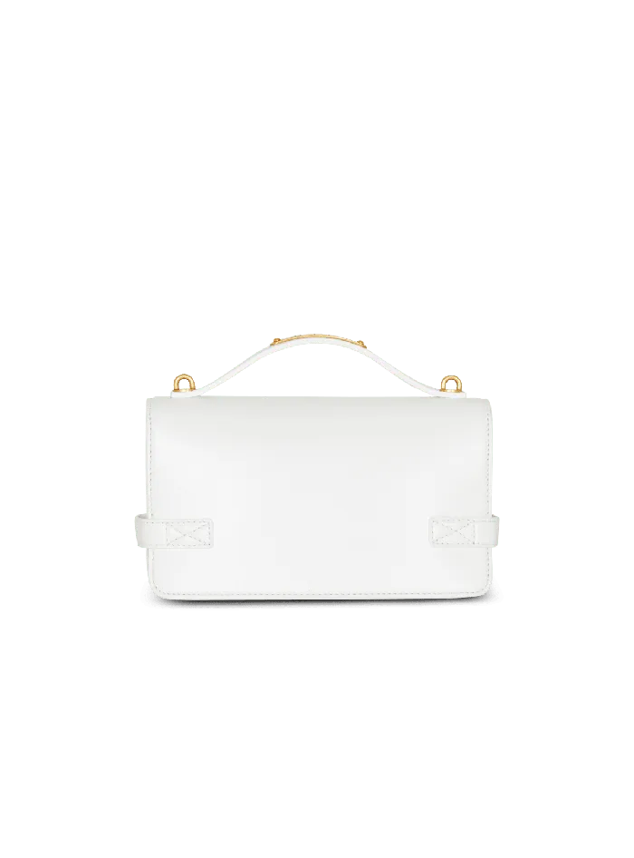 Balmain Handbags Women BBuzz Shoulder 24 Calfskin Bag White