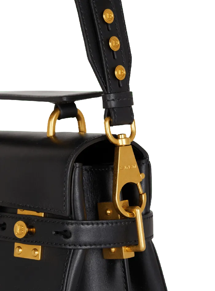 Balmain Handbags Women Smooth Leather BBuzz 23 Bag Black