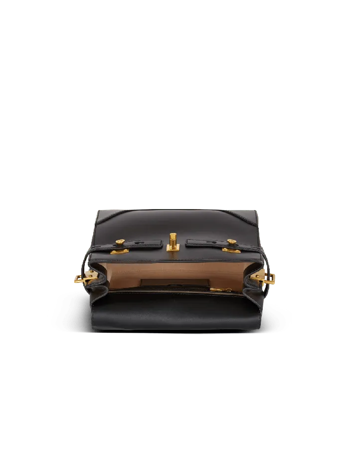 Balmain Handbags Women Smooth Leather BBuzz 23 Bag Black