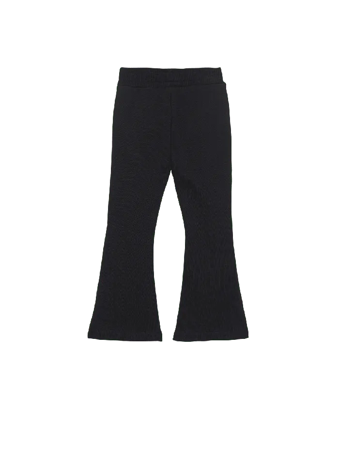 Balmain Kids Casual Flared Trousers Black