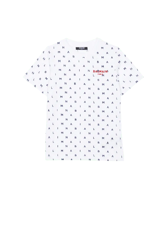 Balmain Kids Letters Tshirt White