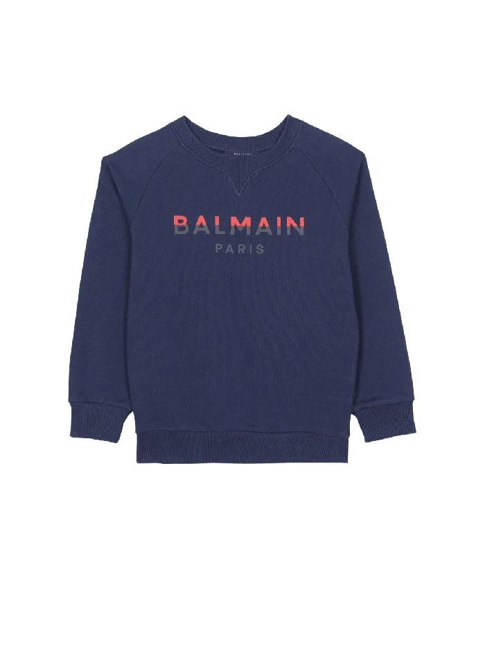 Balmain Kids Paris Sweatshirt Navy