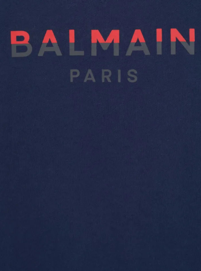 Balmain Kids Paris Sweatshirt Navy