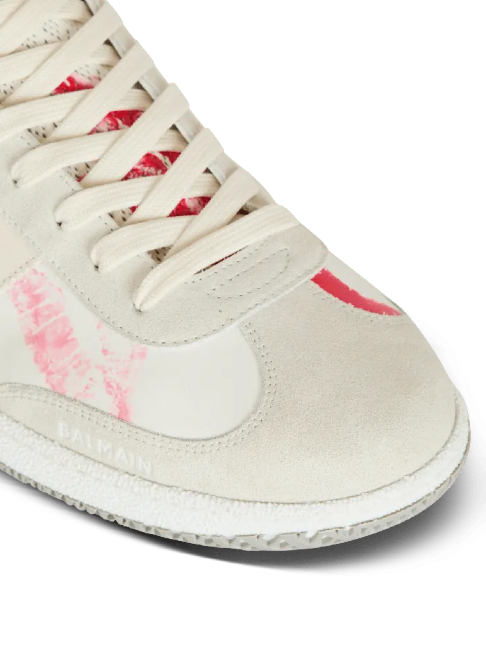 Balmain Sneakers Men Calfskin Swan Trainers White