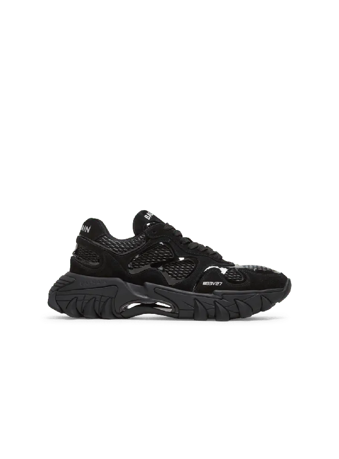 Balmain Sneakers Women BCourt Trainers With Jacquard Monogram Black