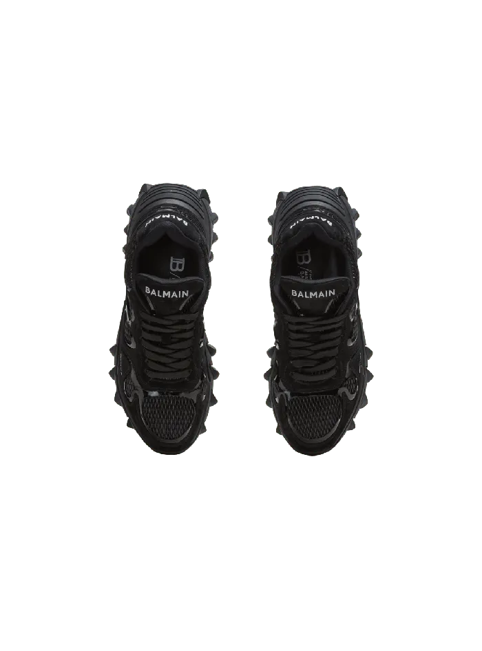 Balmain Sneakers Women BCourt Trainers With Jacquard Monogram Black