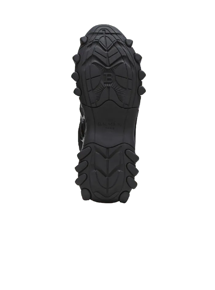 Balmain Sneakers Women BCourt Trainers With Jacquard Monogram Black