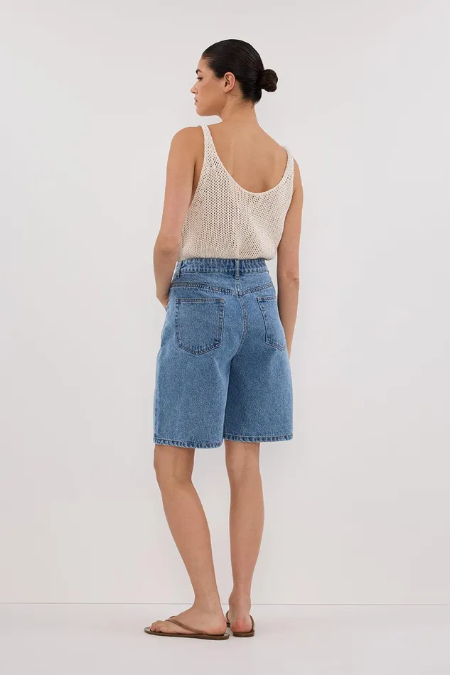 BAMBI MED BLUE BERMUDA DENIM SHORT Women DISSH Shorts
