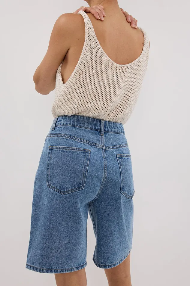 BAMBI MED BLUE BERMUDA DENIM SHORT Women DISSH Shorts