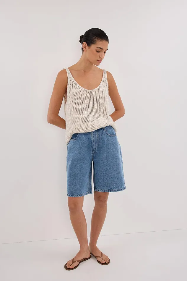 BAMBI MED BLUE BERMUDA DENIM SHORT Women DISSH Shorts