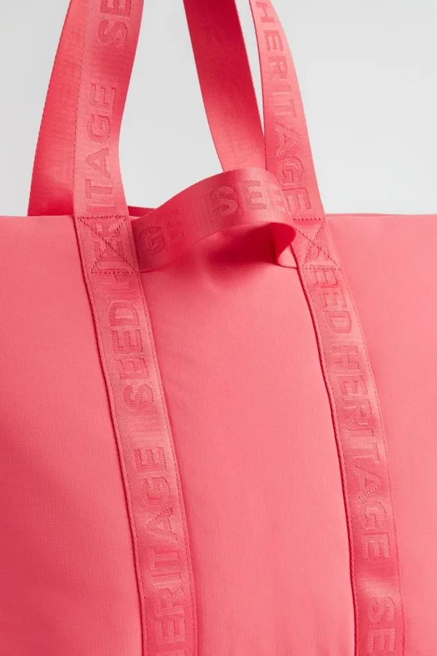 Beach Bags Woman Seed Heritage Monochrome Logo Tote Wild Berry