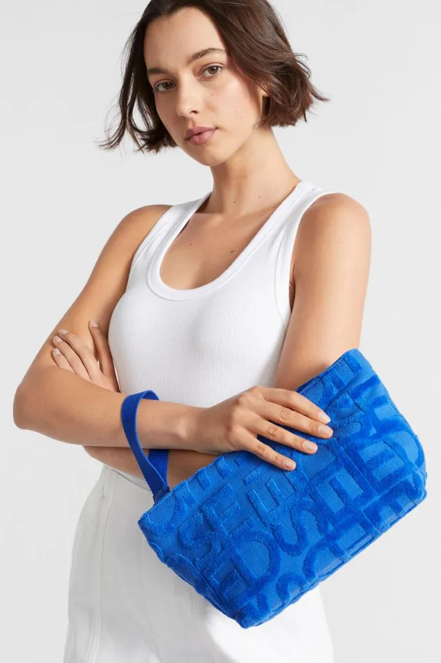 Beach Bags Woman Seed Heritage Seed Logo Pouch Deep Ocean