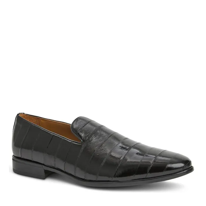 Bellino Leather Loafer Black Eel Men Bruno Magli Loafers and Slipons