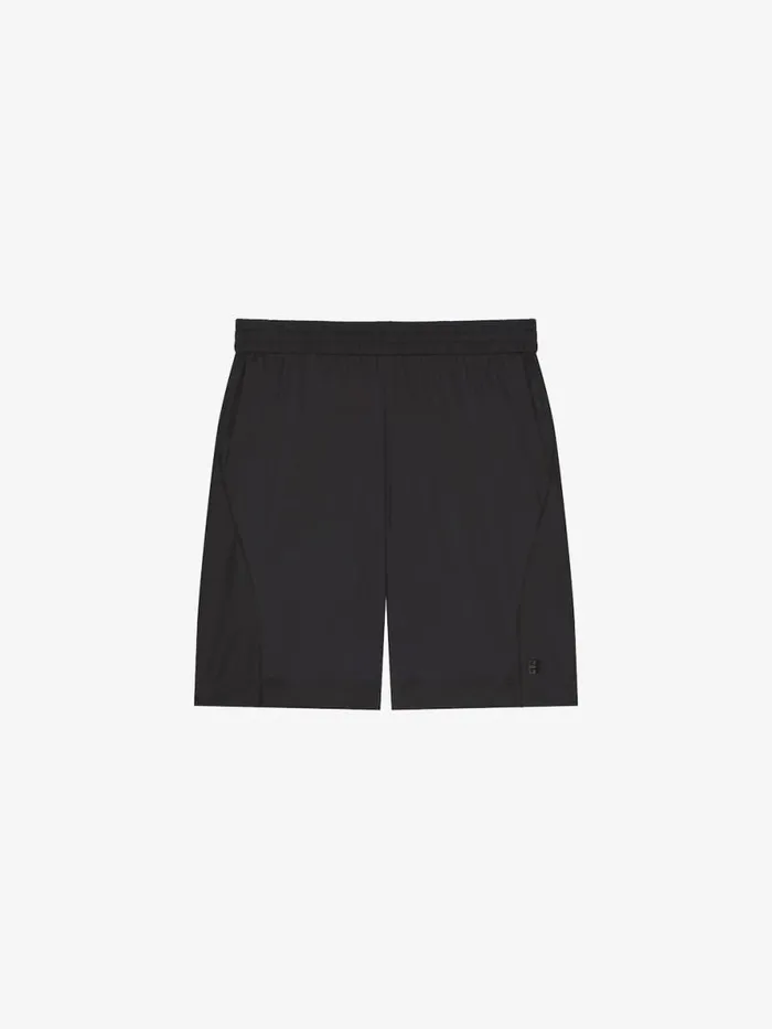 Bermuda Shorts With 4g Detail Black Men Givenchy Pants and Shorts