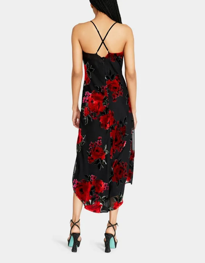 Betsey Johnson Women EMILIA MIDI DRESS BLACK