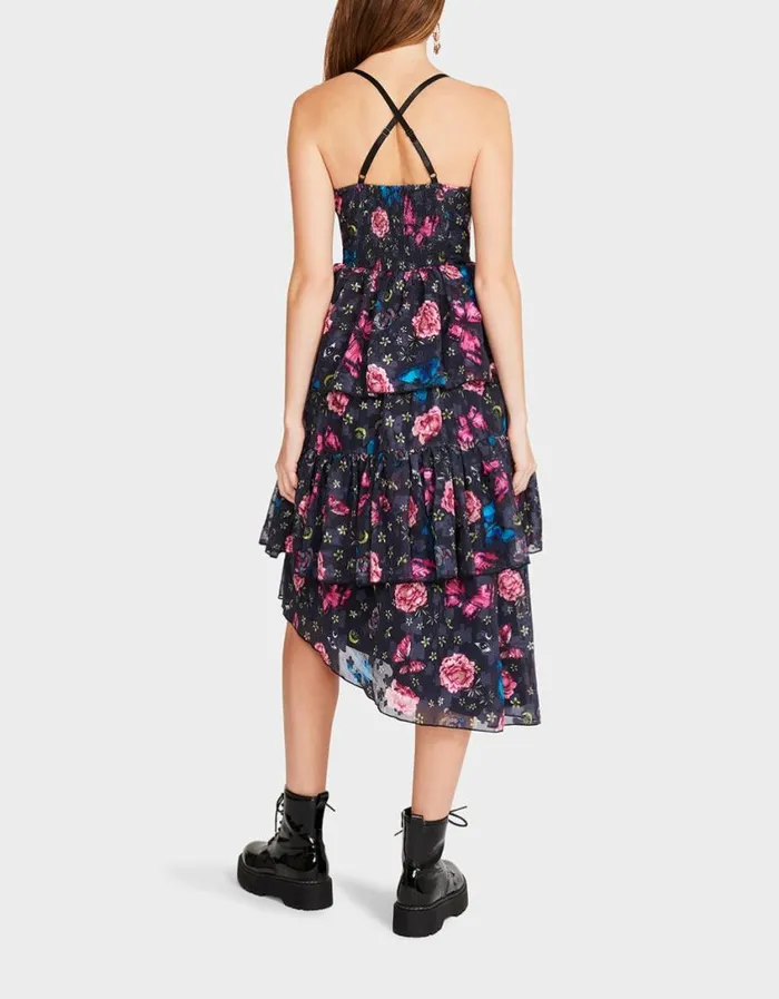 Betsey Johnson Women FLORA TULLE DRESS BLACK Black