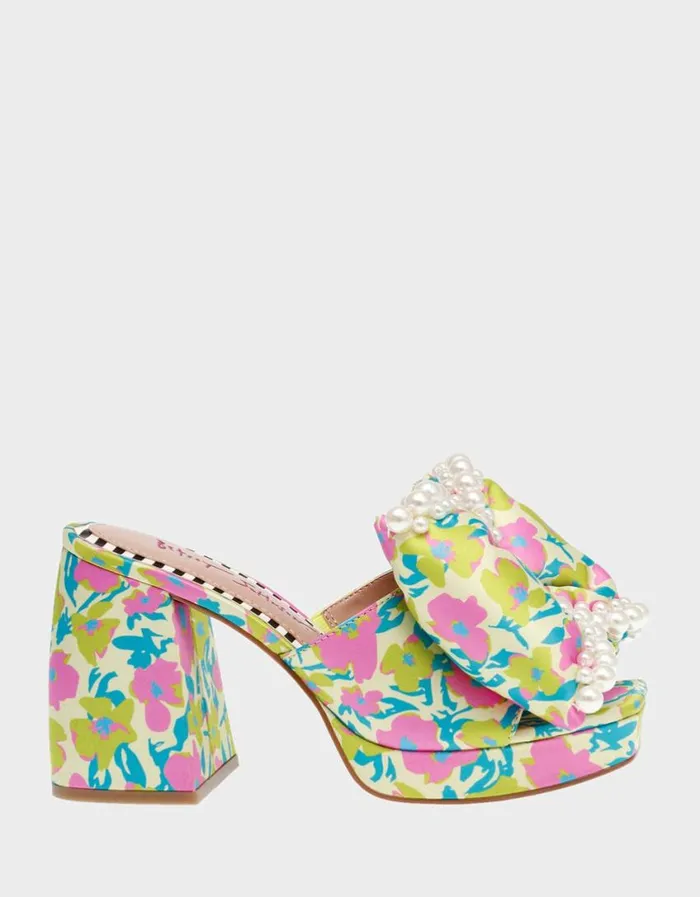 Betsey Johnson Women MACCIE YELLOW MULTI Yellow Multi