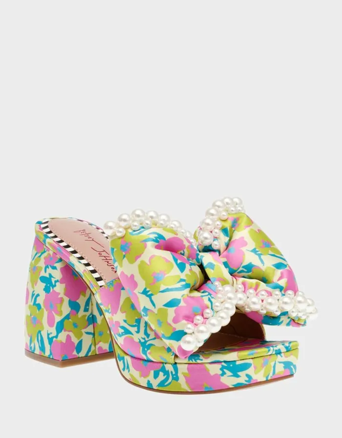 Betsey Johnson Women MACCIE YELLOW MULTI Yellow Multi