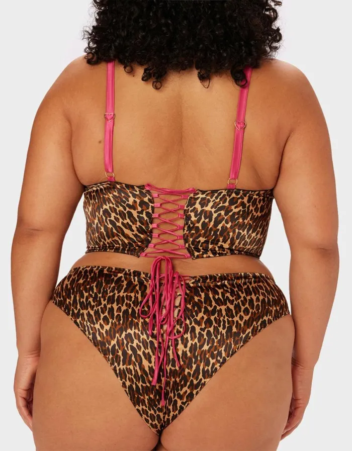 Betsey Johnson Women PARADE BUSTIER LEOPARD