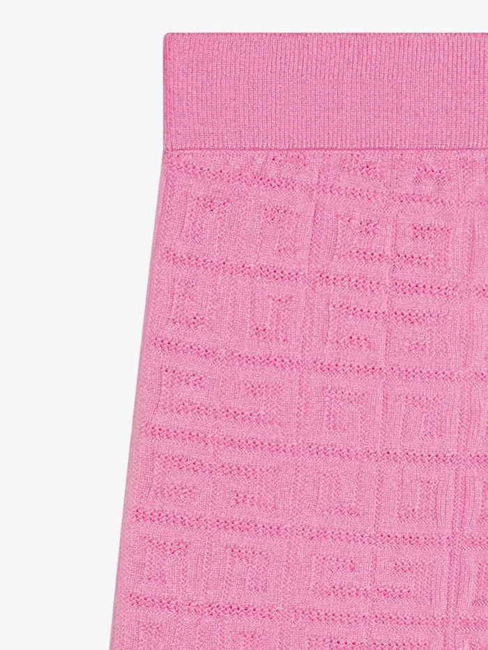 Biker Shorts In 4g Jacquard Pink Kids Givenchy