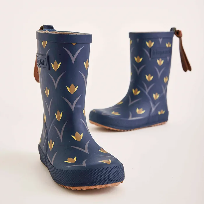 bisgaardshoes fashion tulip flowers Blue BABY Rubber boots