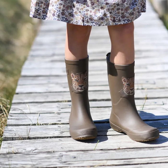 bisgaardshoes Rubber boots BABY basic rubber brownjaguar Brown