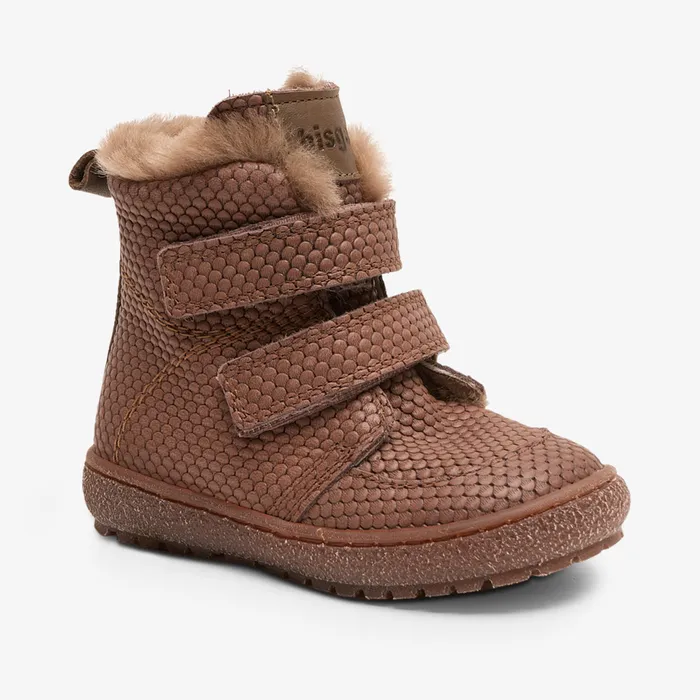 bisgaardshoes storm lamb violet waves Brown KIDS Winter boots