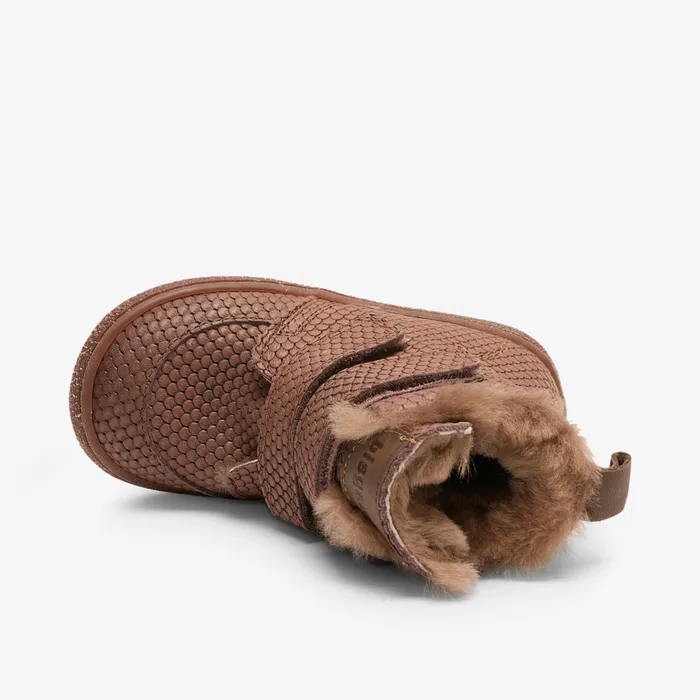 bisgaardshoes storm lamb violet waves Brown KIDS Winter boots