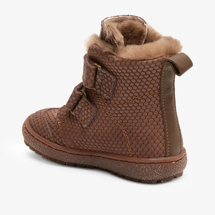 bisgaardshoes storm lamb violet waves Brown KIDS Winter boots