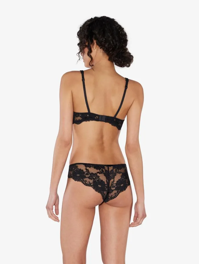 Black Cotton Brazilian Briefs Lingerie La Perla Brazilian