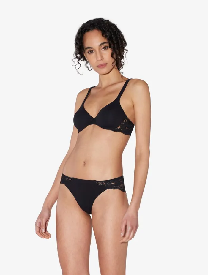 Black Cotton Brazilian Briefs Lingerie La Perla Brazilian