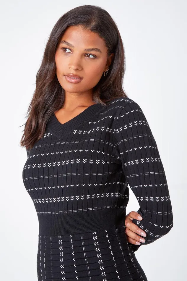 Black Heart Stripe Print Jumper Dress Women Roman Dresses