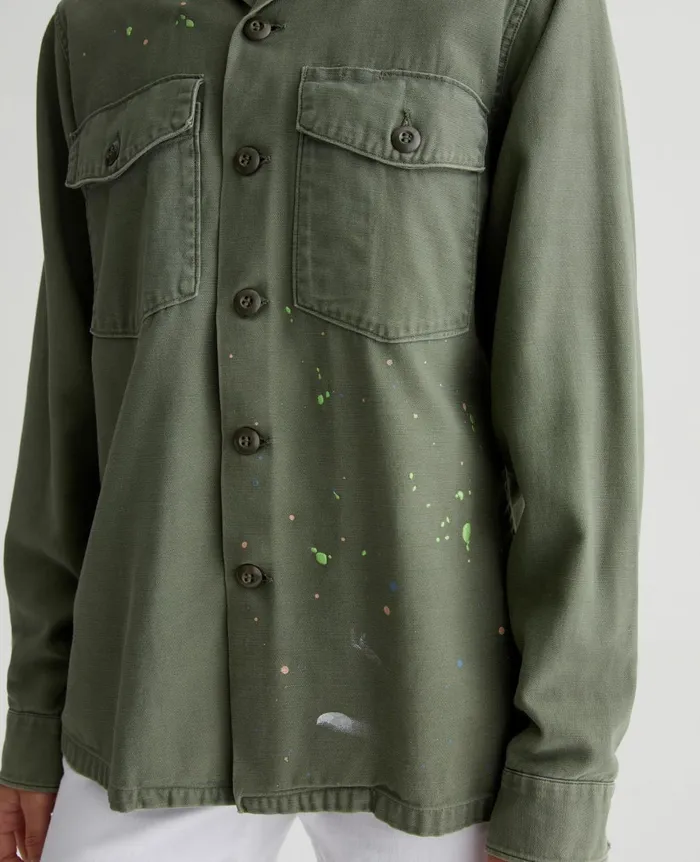 Blake Jacket Stone Dot Vintage Green Women AG Jeans Jackets Blake Jacket Stone Dot Vintage Green Women AG Jeans Jackets