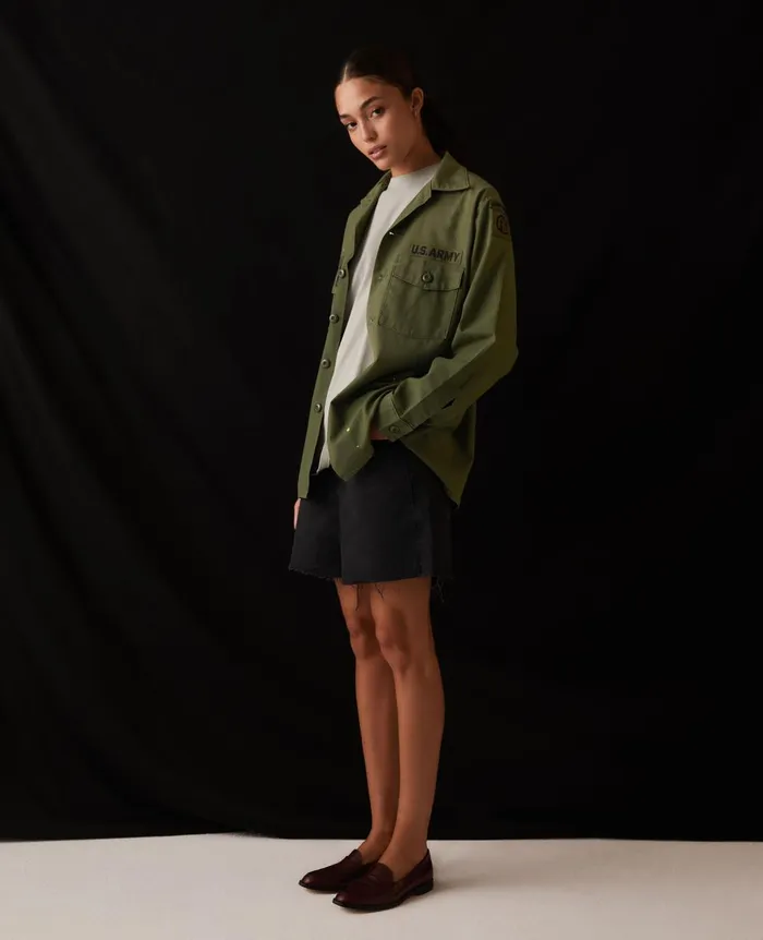 Blake Jacket Stone Dot Vintage Green Women AG Jeans Jackets Blake Jacket Stone Dot Vintage Green Women AG Jeans Jackets