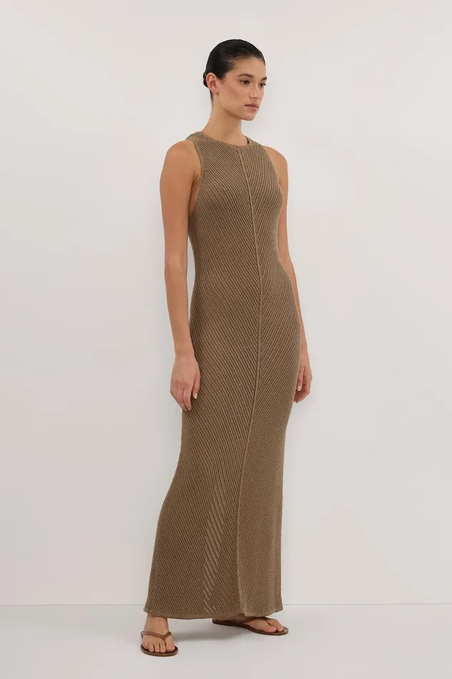 BLOOM OLIVE CROCHET MAXI DRESS Women DISSH Maxi Dresses