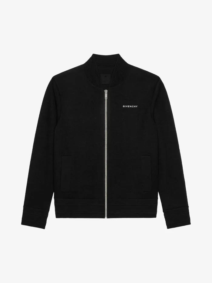 Bomber Jacket In Wool Black Men Givenchy Coats and Jackets