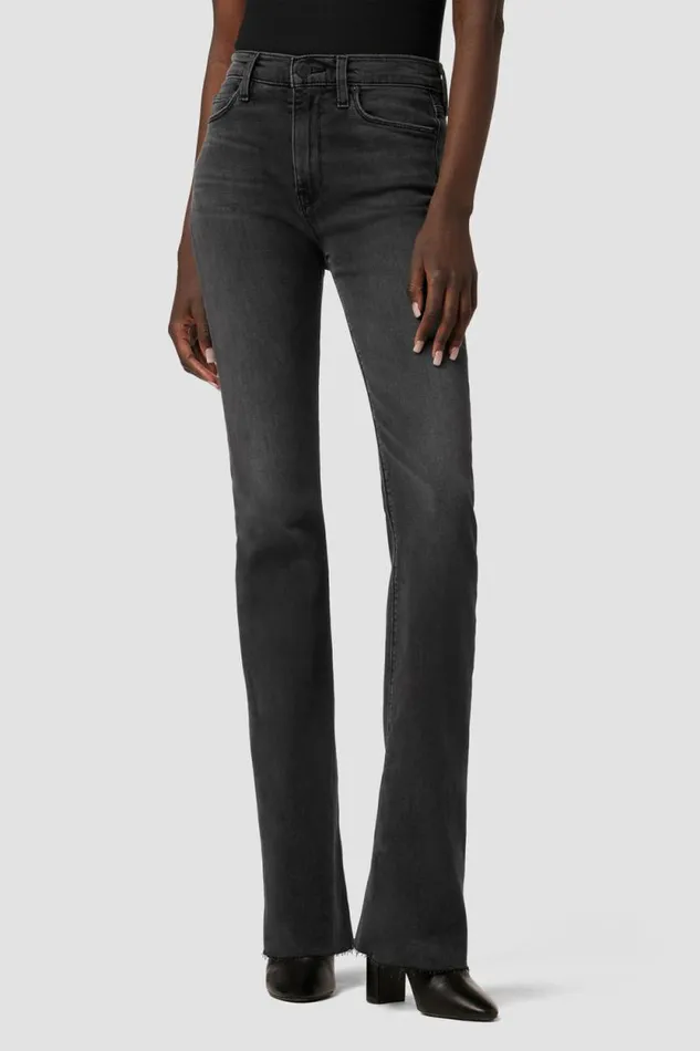 Bootcut Women Hudson Jeans Barbara HighRise Bootcut Jean Washed Black