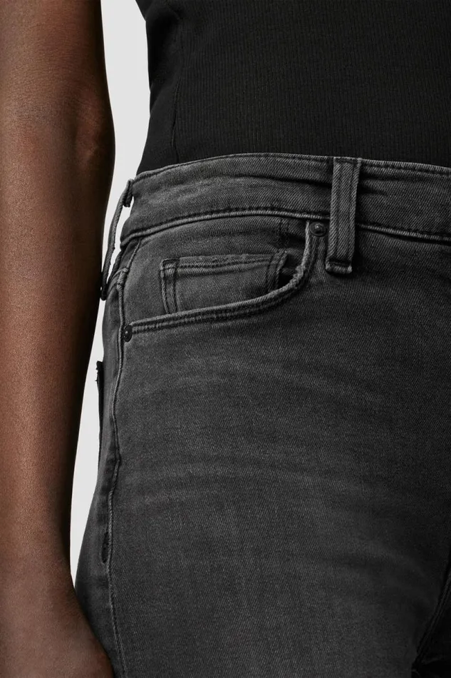 Bootcut Women Hudson Jeans Barbara HighRise Bootcut Jean Washed Black