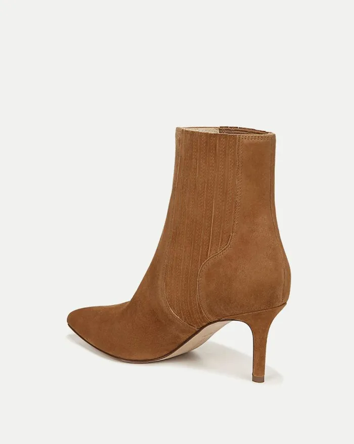 Boots and Booties Shop Veronica Beard Lisa Suede MidHeel Bootie Hazelwood