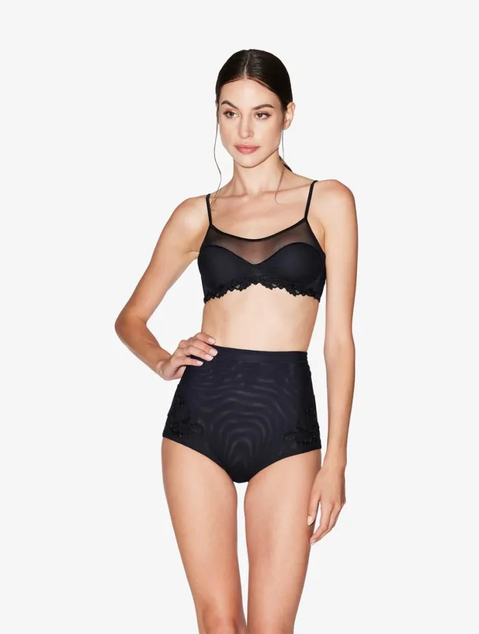 Bralette In Black Stretch Tulle Lingerie La Perla Bralette