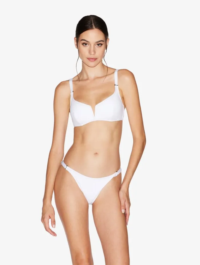 Brazilian Brief In White Swim La Perla Bikinis