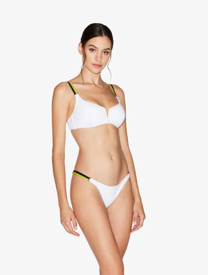 Brazilian Brief In White Swim La Perla Bikinis