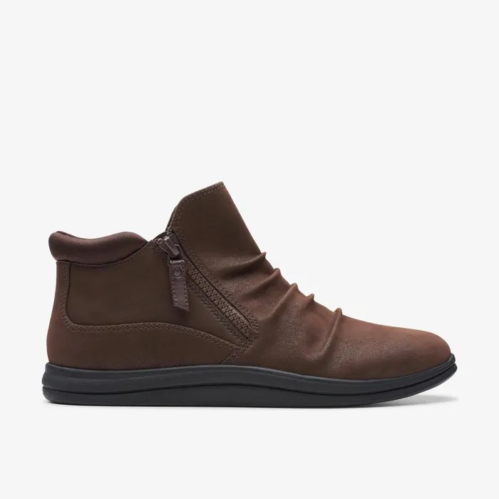Breeze Range Dark Brown Women Clarks Boots and Booties