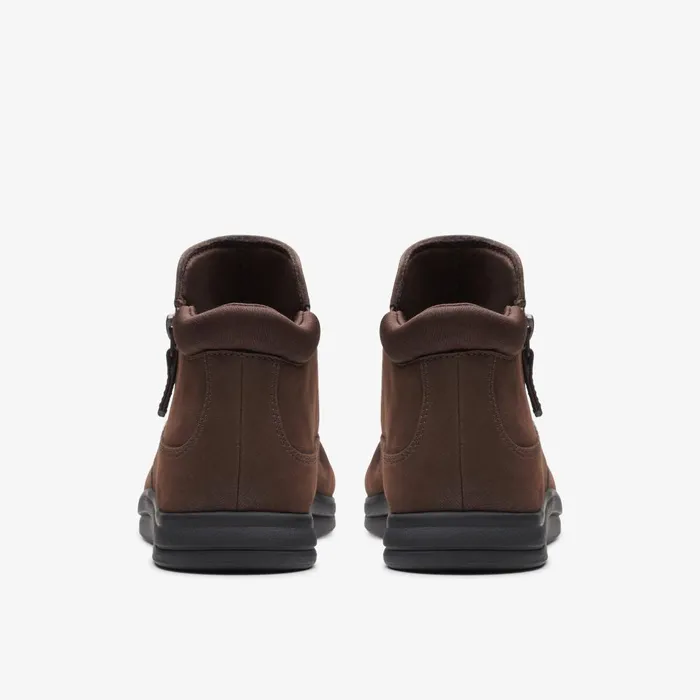 Breeze Range Dark Brown Women Clarks Boots and Booties