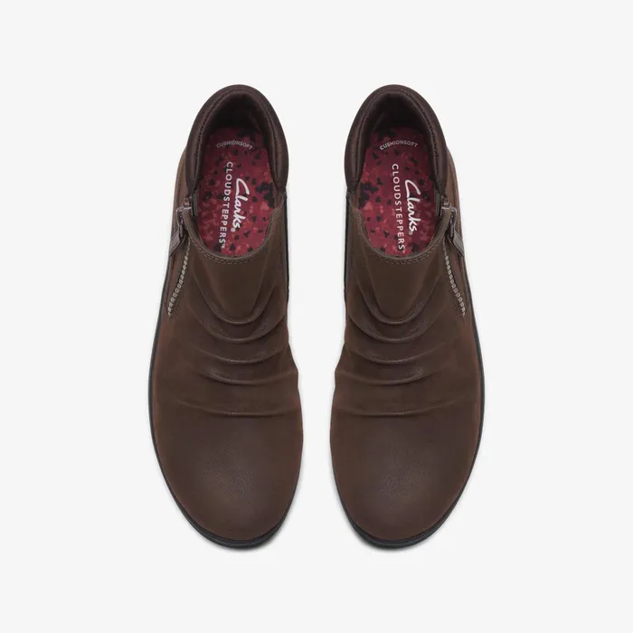 Breeze Range Dark Brown Women Clarks Boots and Booties