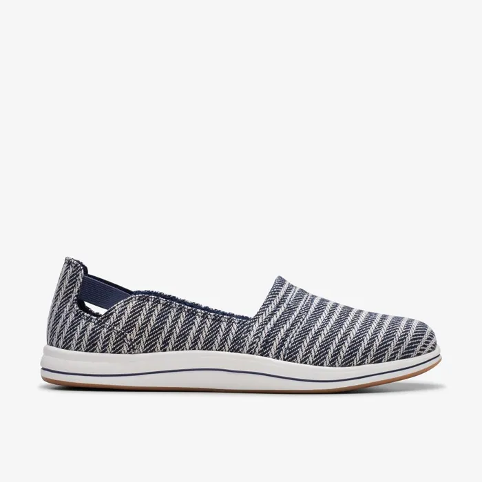 Breeze Step II Navy Women Clarks Flats