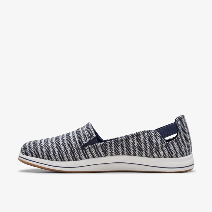 Breeze Step II Navy Women Clarks Flats