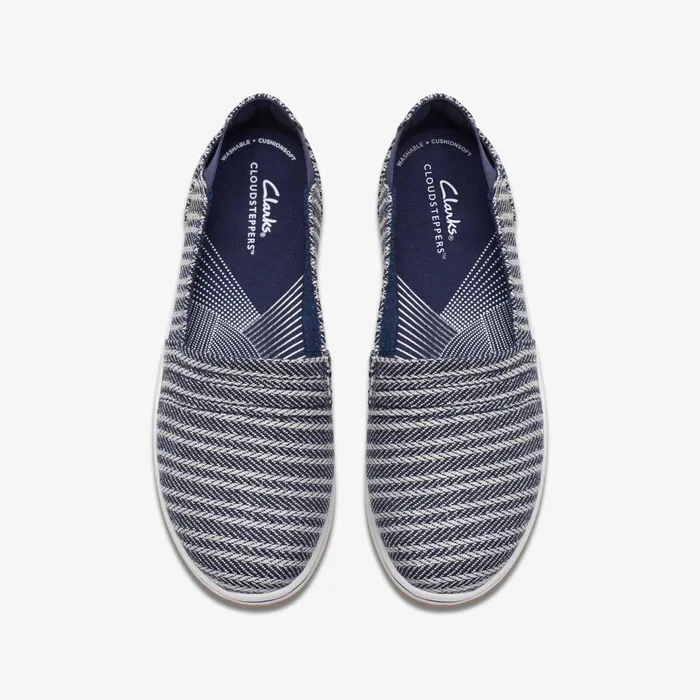 Breeze Step II Navy Women Clarks Flats